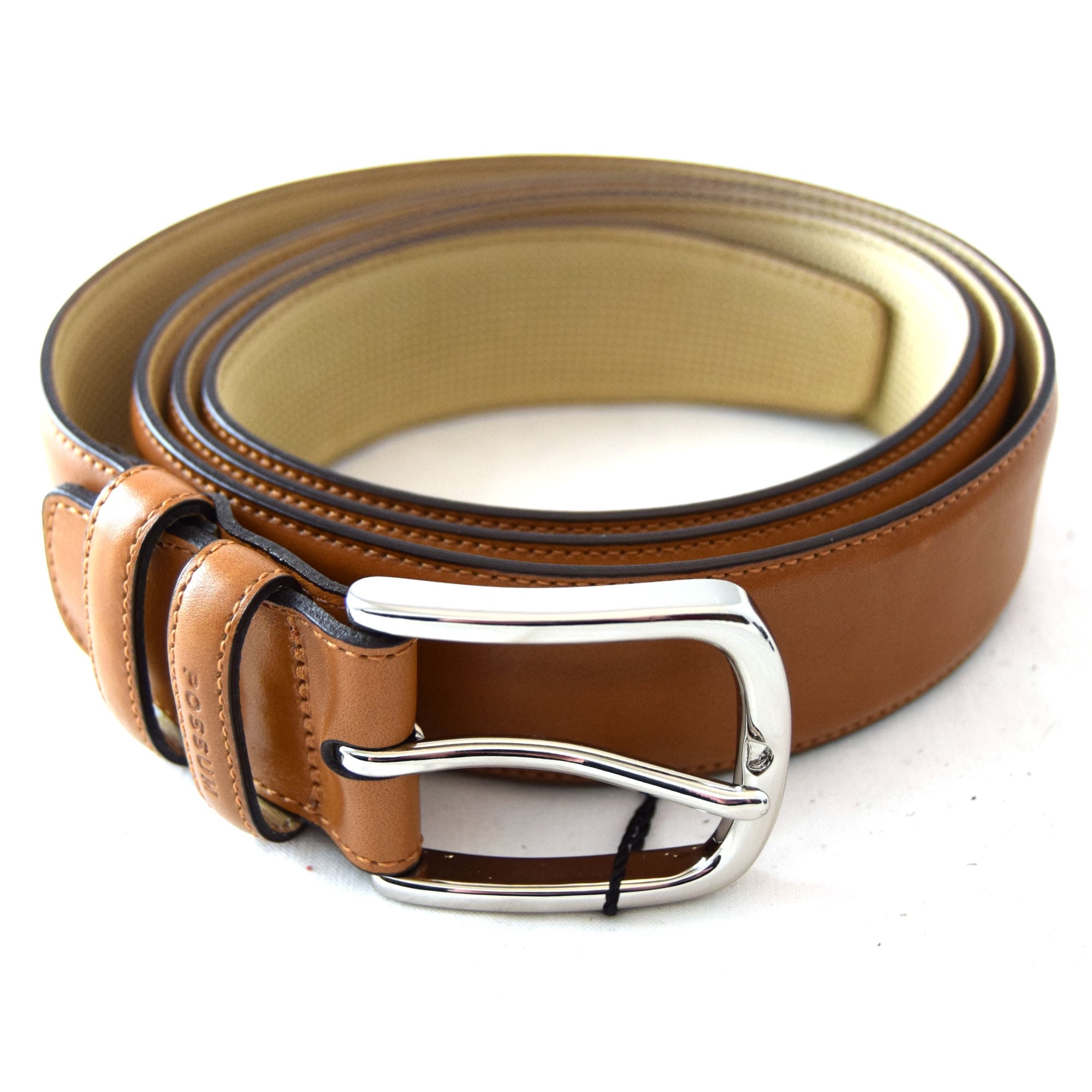 Robert Old Brown Woven Leather Belt