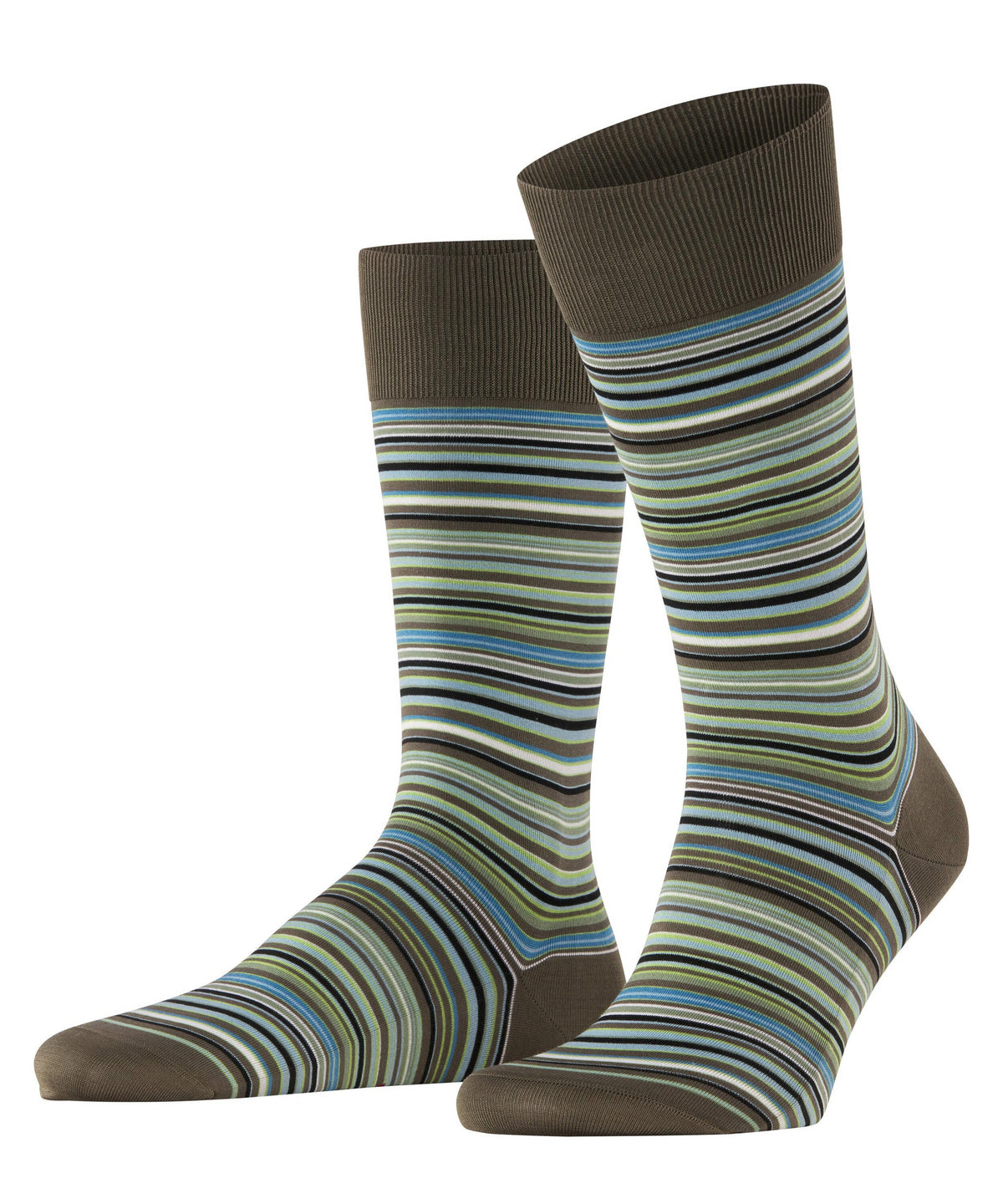 MICROBLOCK GREEN STRIPE SOCKS