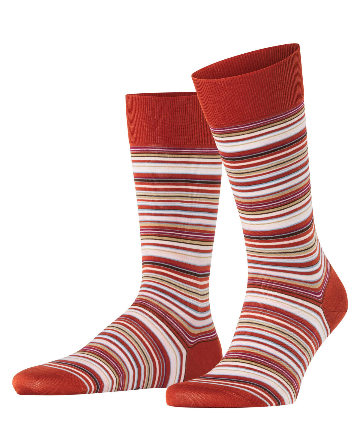 MICROBLOCK ORANGE STRIPE SOCKS