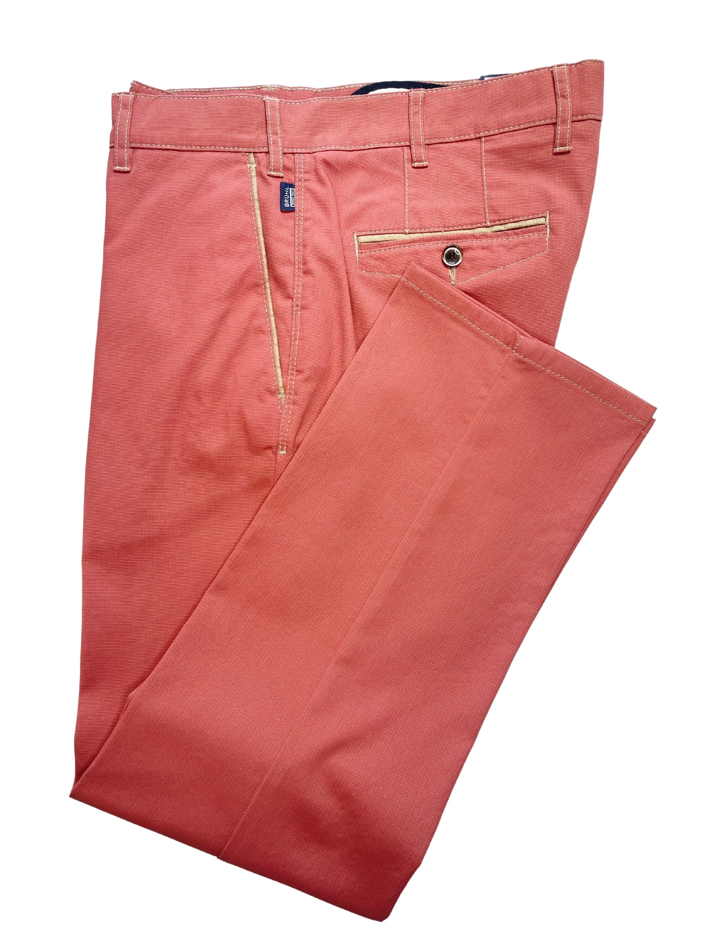 VENICE B BROWN COTTON TROUSERS