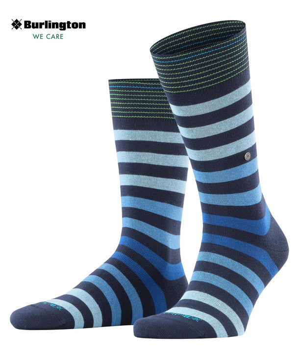 BURLINGTON BLACKPOOL MARINE STRIPE SOCKS