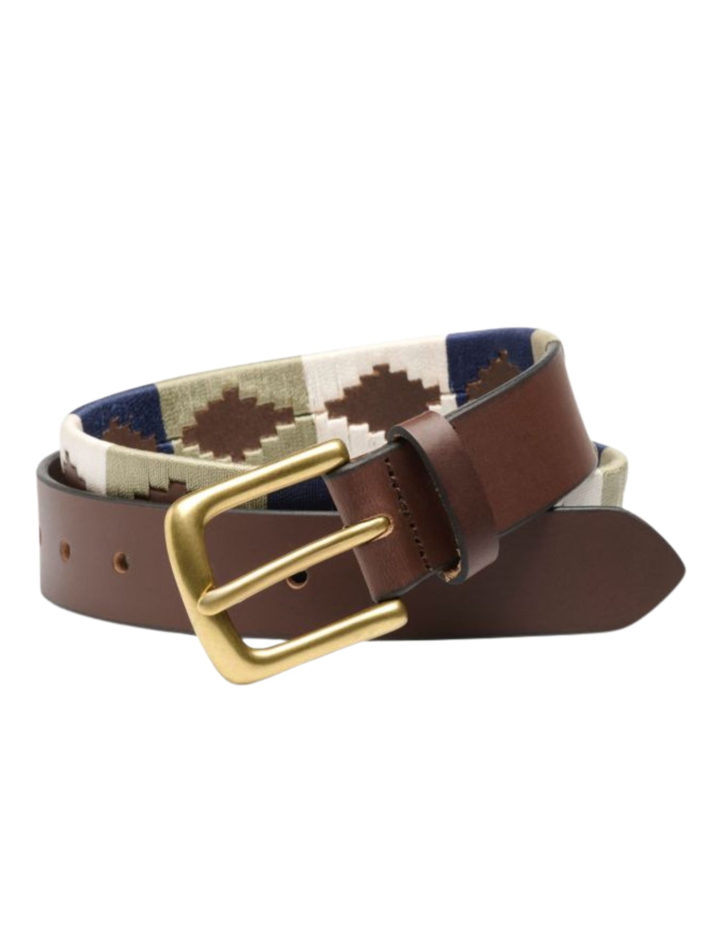 POLO BELT IN TAUPE, BEIGE AND NAVY