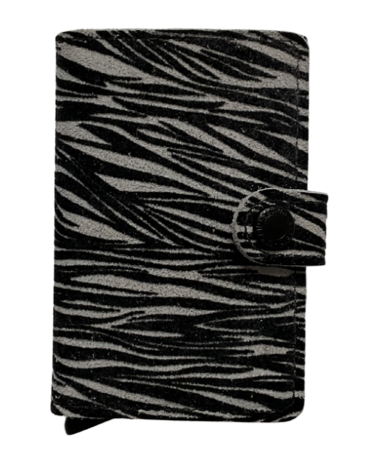 MINIWALLET ZEBRA LIGHT GREY