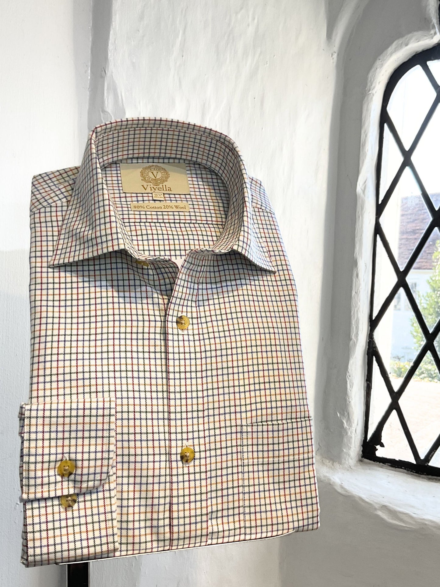 PLUM MINI TATTERSALL LONG SLEEVE SHIRT