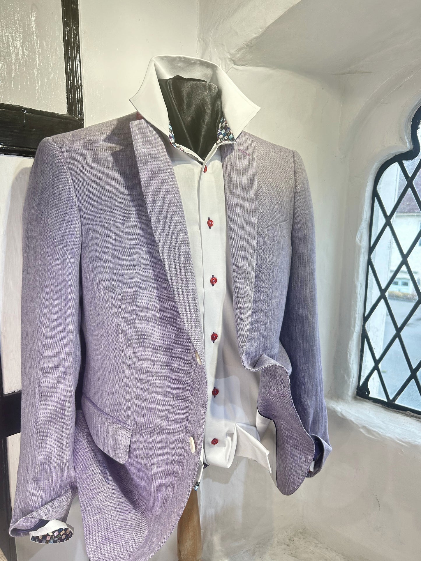 LILAC LINEN JACKET