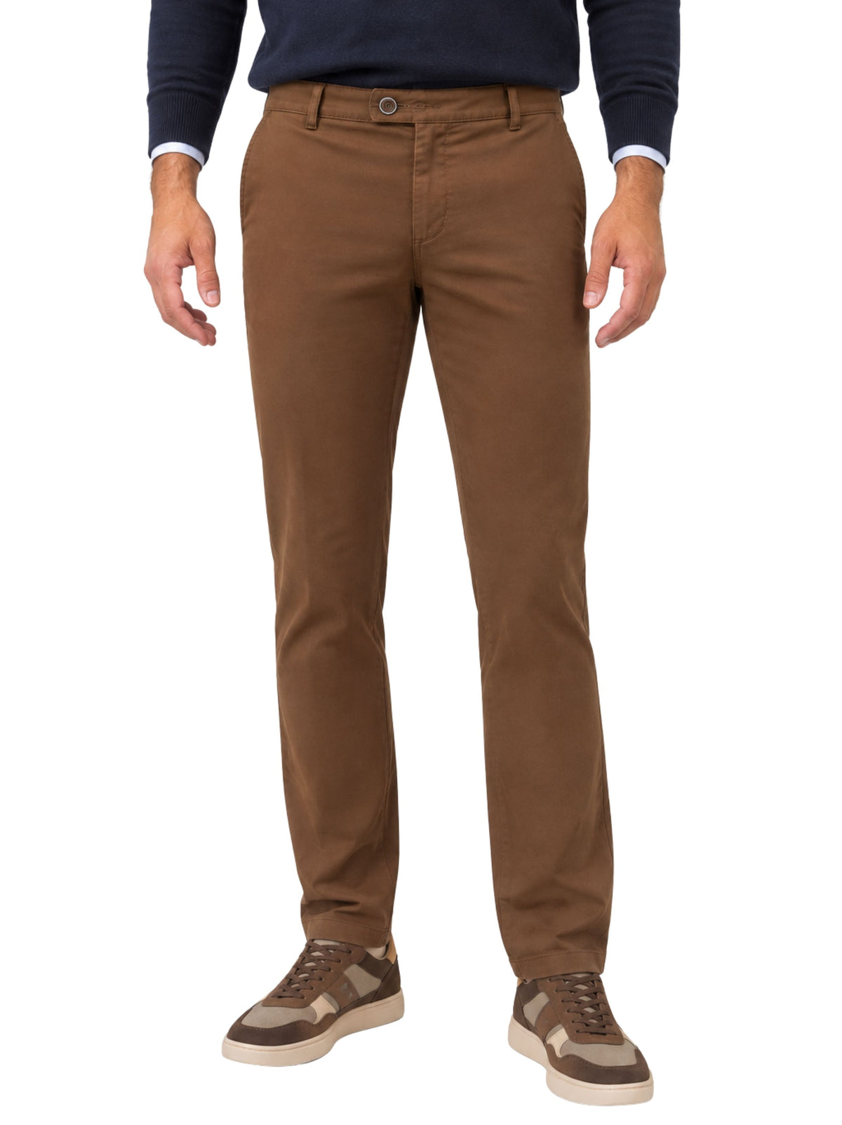 MID BROWN OSLO ORGANIC COTTON CHINOS