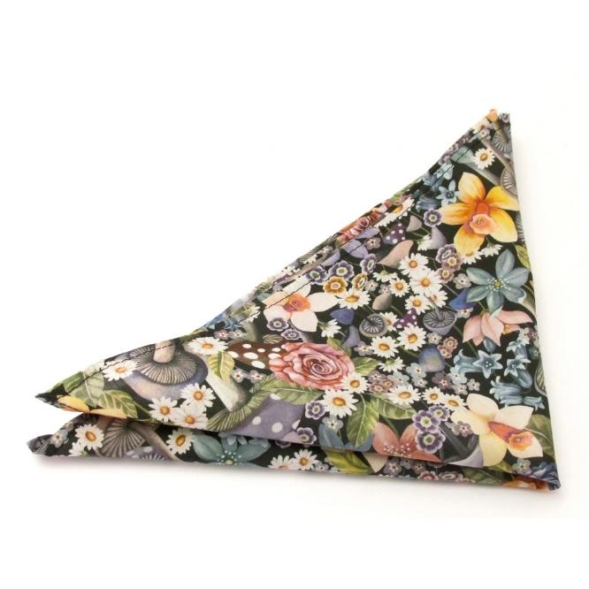 CURIOUS LAND HANKY MADE WITH LIBERTY FABRIC