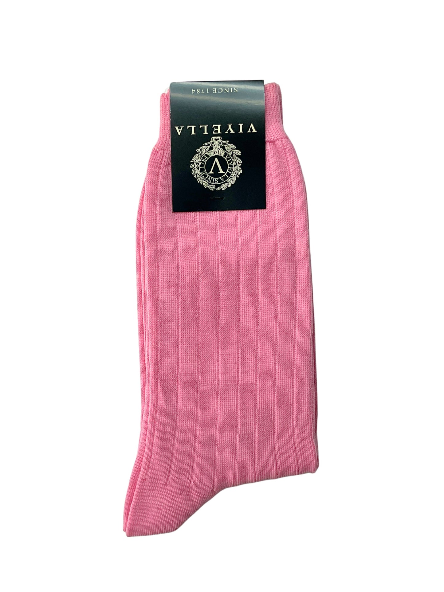 SHORT RIBBED SUGAR PINK SOCKS
