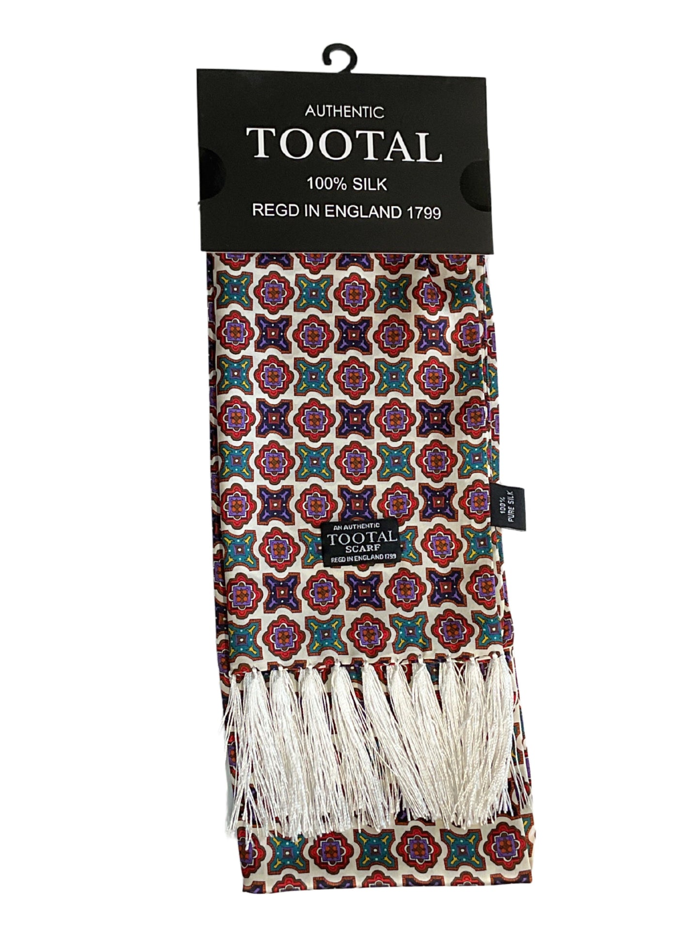 TILE PRINT SILK SCARF