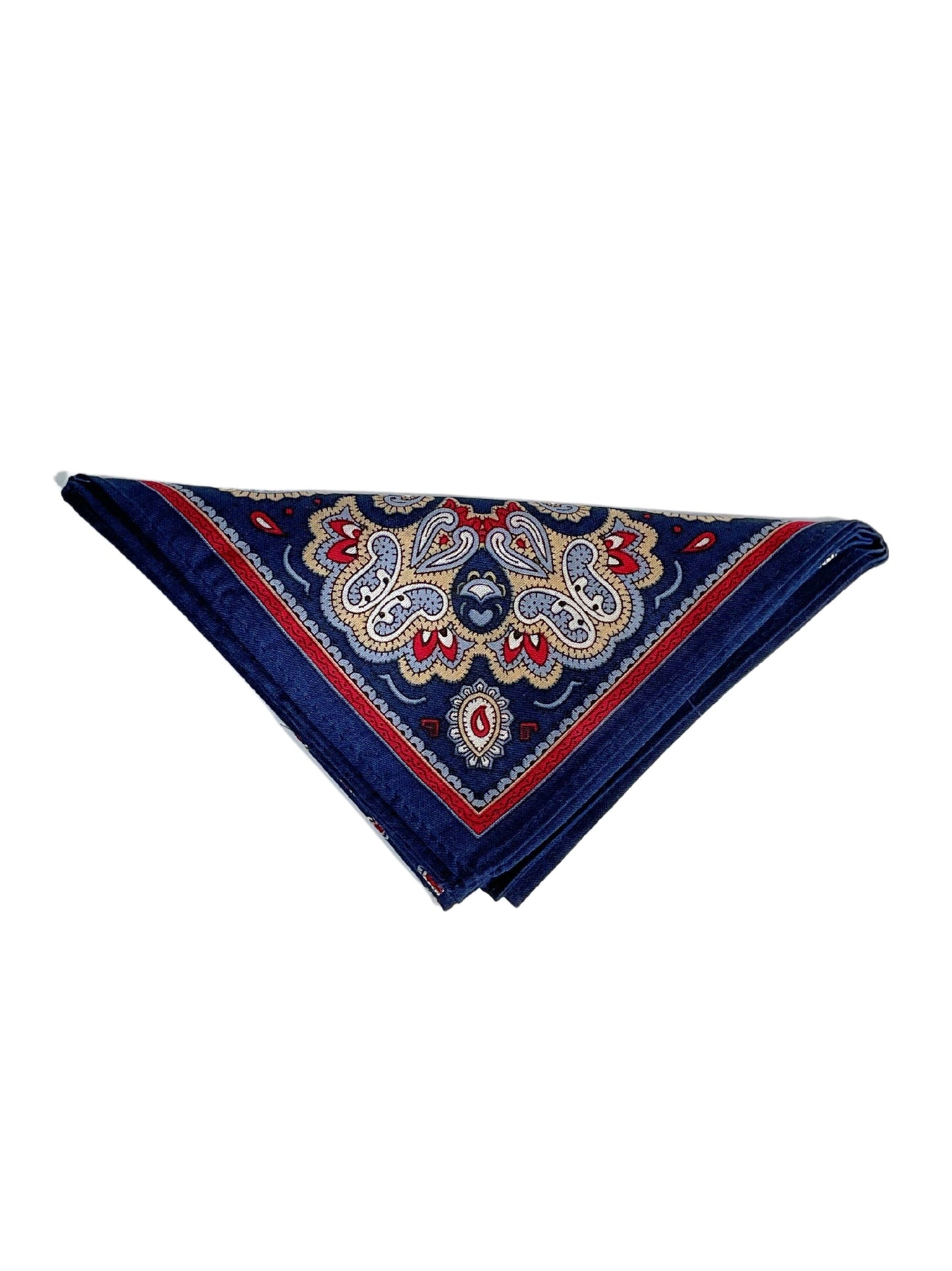 NAVY PINE PAISLEY BANDANA
