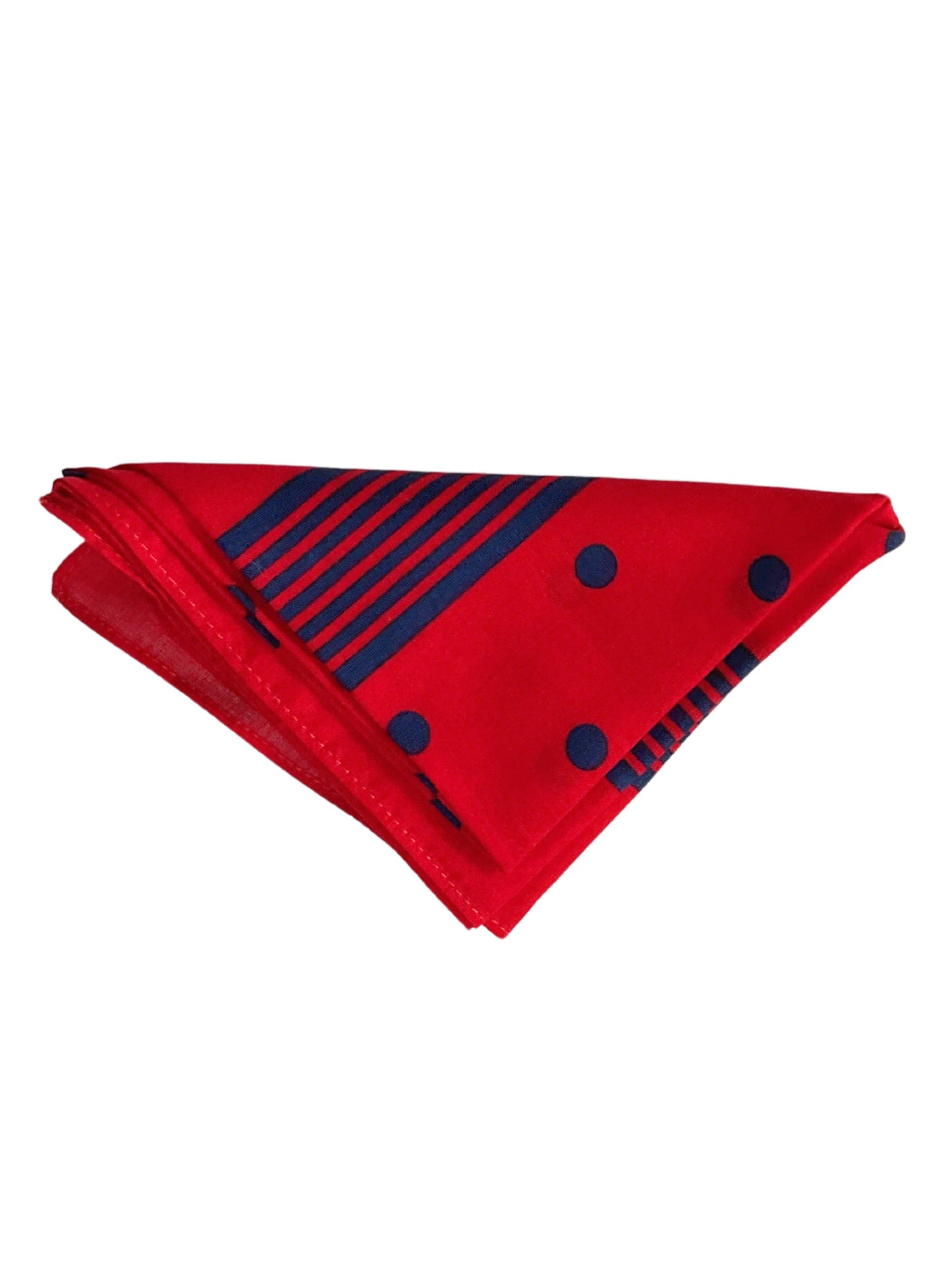LARGE SPOT RED/NAVY