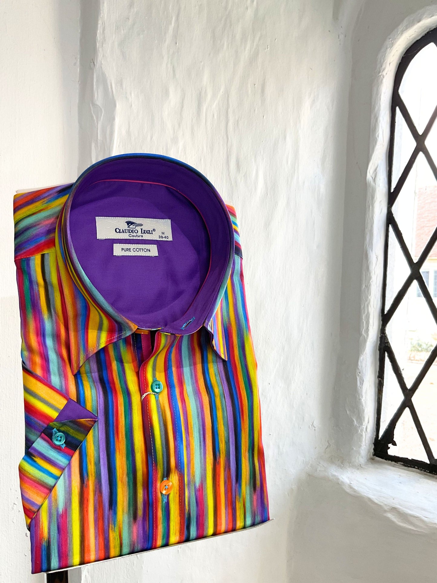 MULTI STRIPE SHORT SLEEVE SHIRT