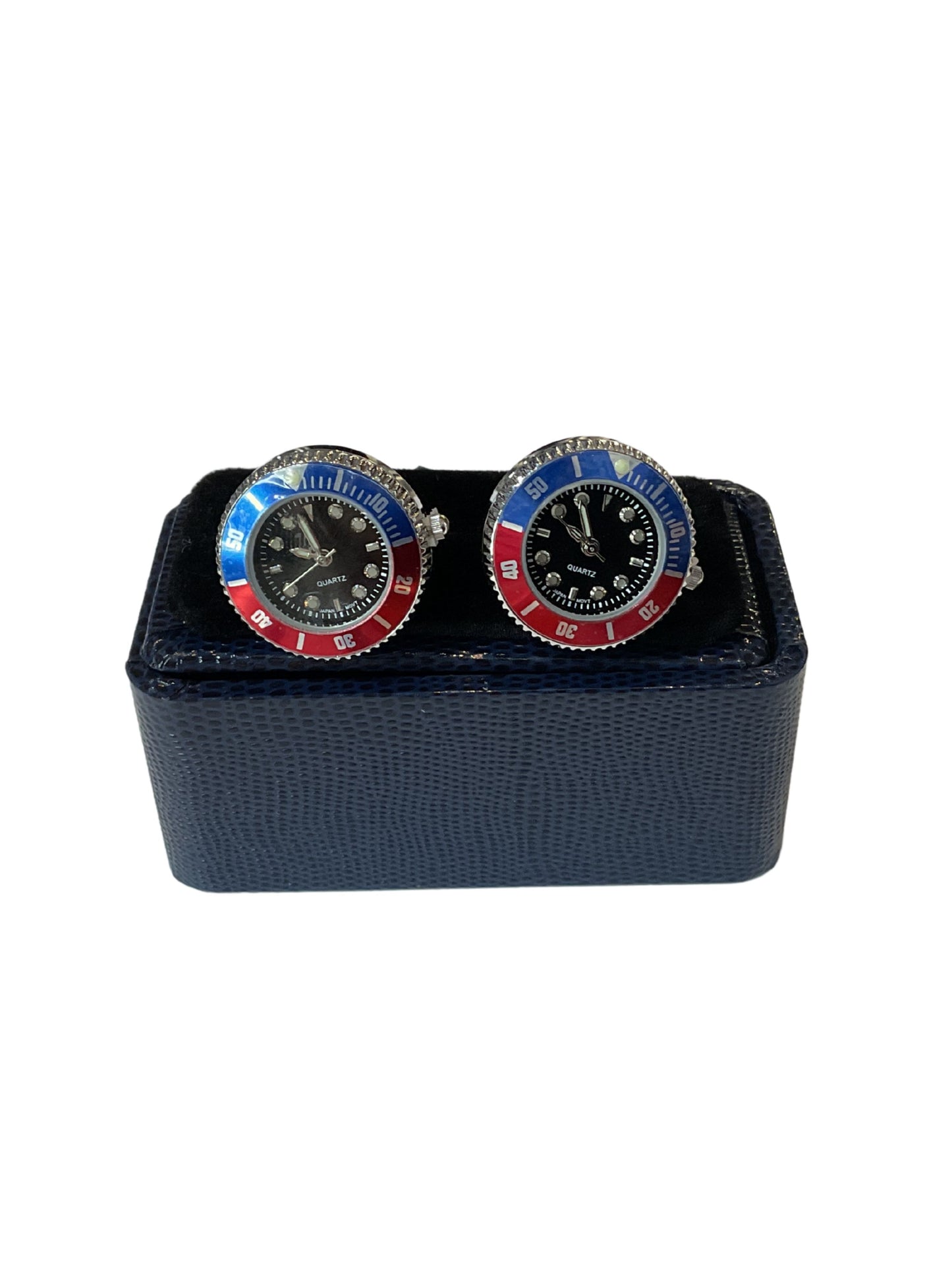 WORKING WATCH BAR CUFFLINKS