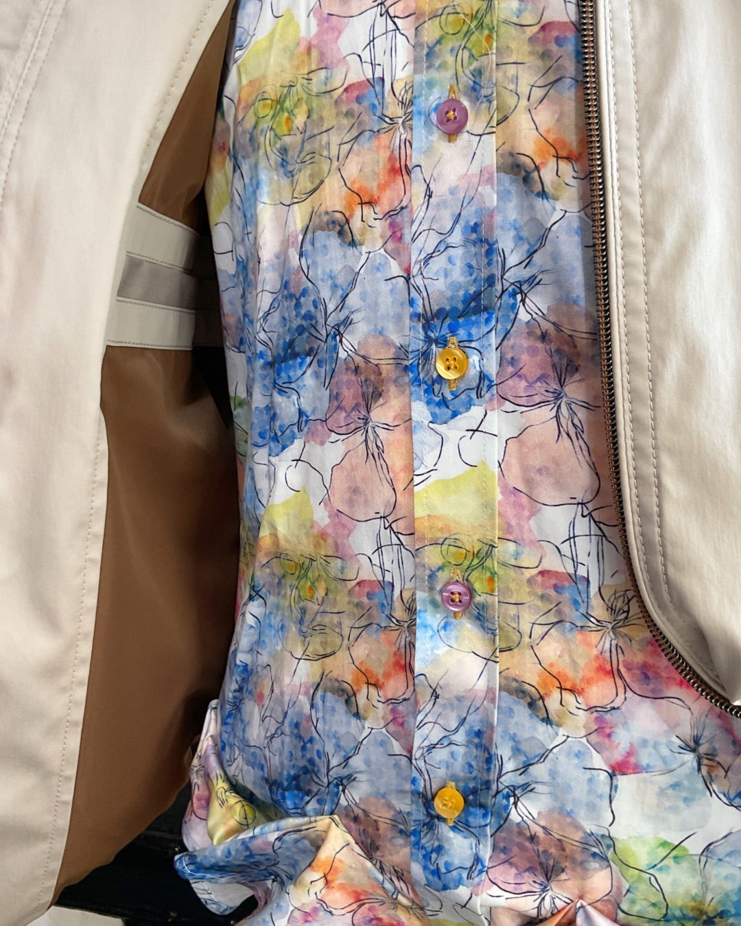 BEIGE BLOUSON ANORAK