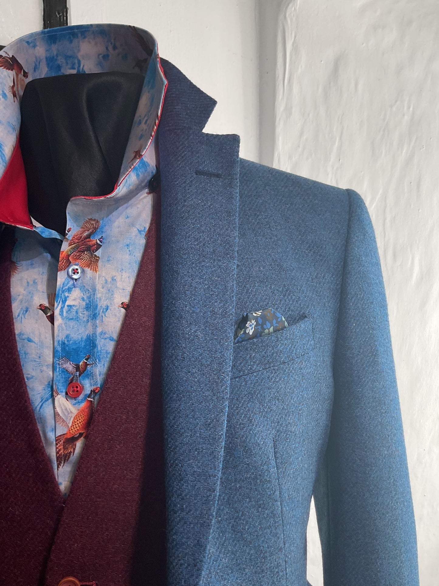 JEFF BLUE WOOL SPORTS JACKET