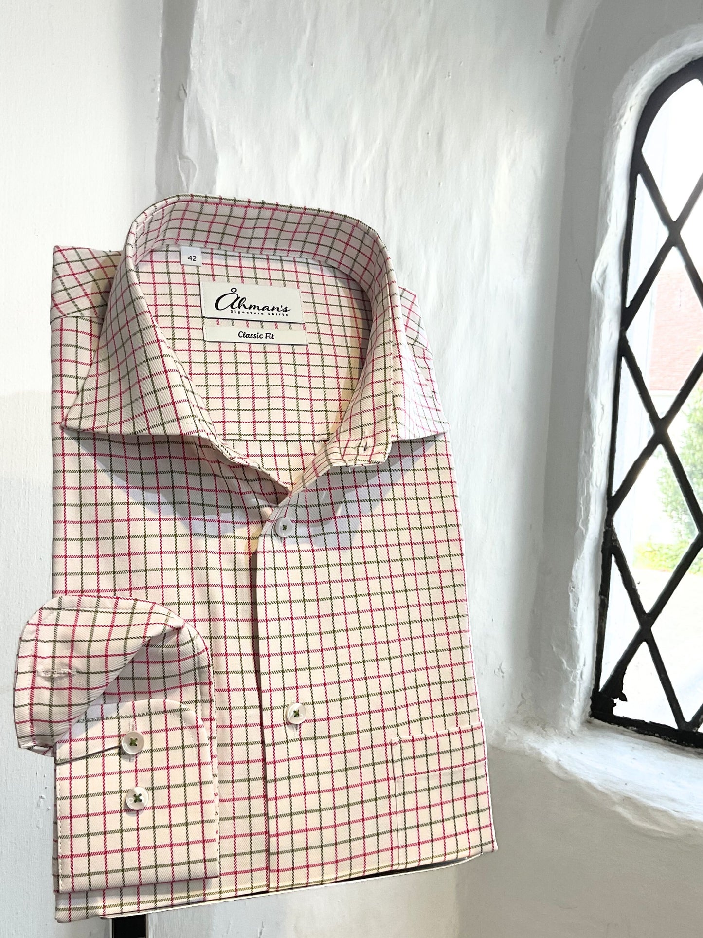 CLASSIC RED AND GREEN CHECK LONG SLEEVE SHIRT