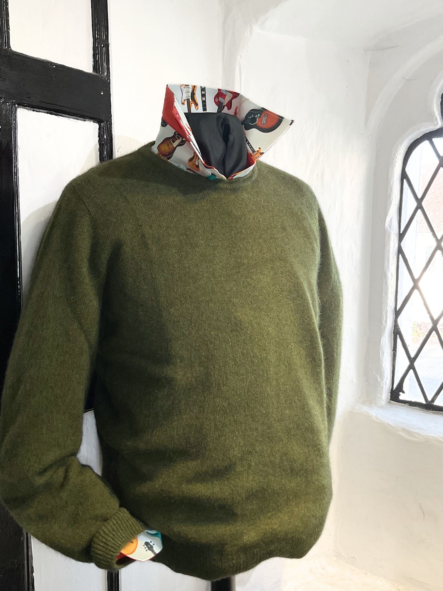 AVOKA GREEN CREW NECK JUMPER