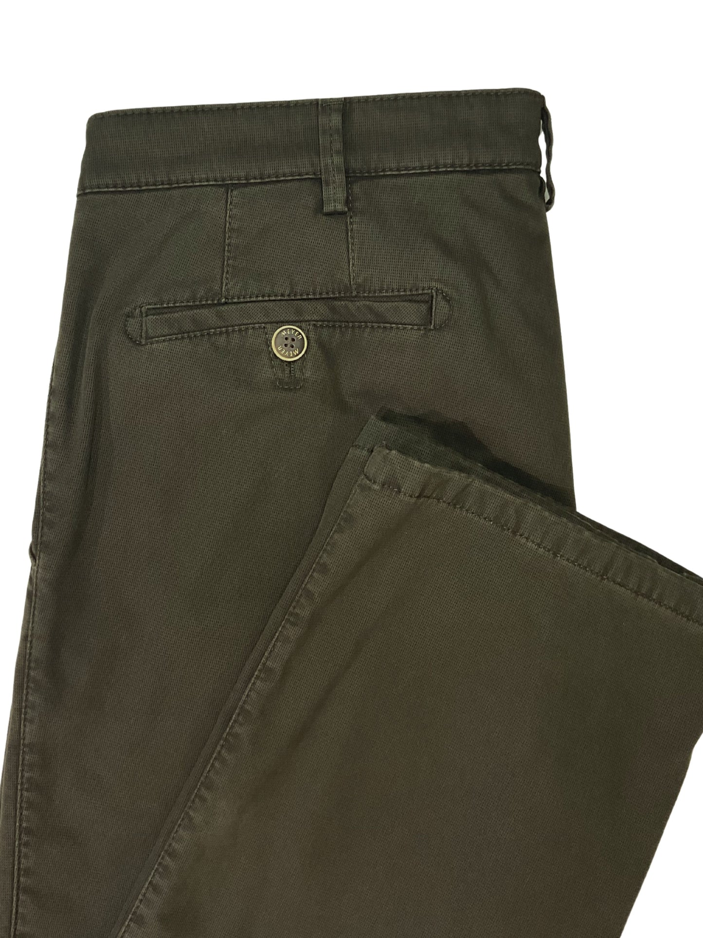 ROMA PLAIN DARK GREEN COTTON TROUSERS