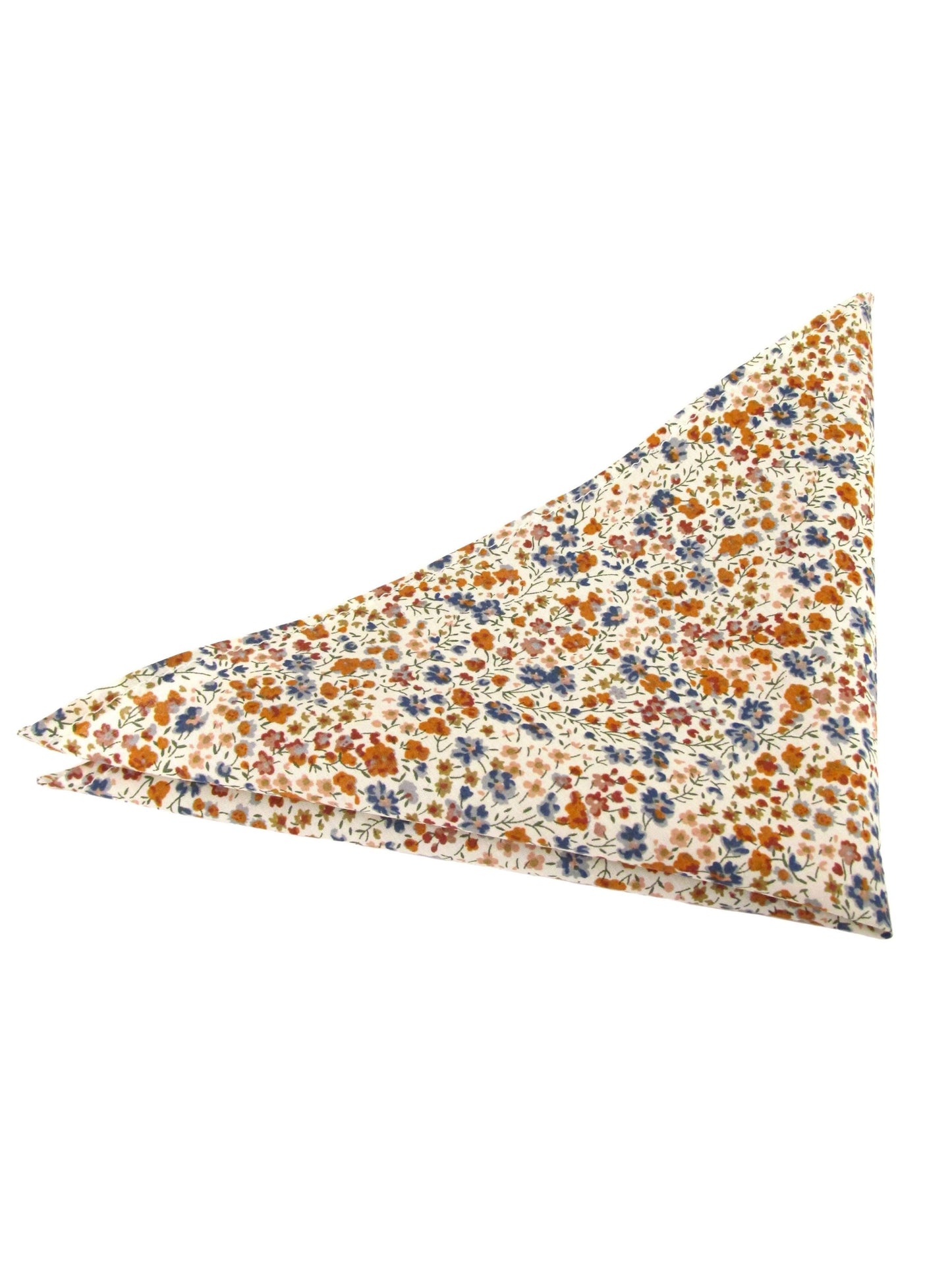 PHOEBE ORANGE HANDKERCHIEF MADE WITH LIBERTY FABRIC