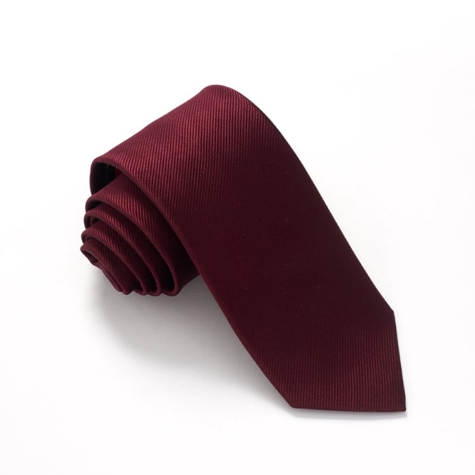 RED LABEL PLAIN SILK TIE