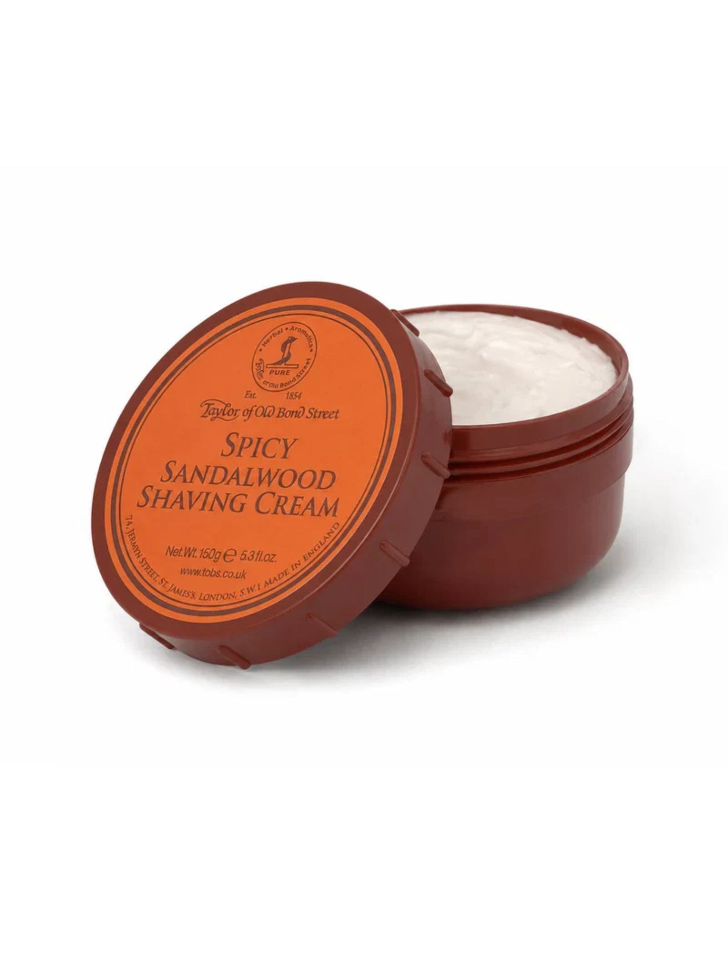 TAYLOR OF OLD BOND STREET SPICY SANDALWOOD SHAVING CREAM BOWL 150g