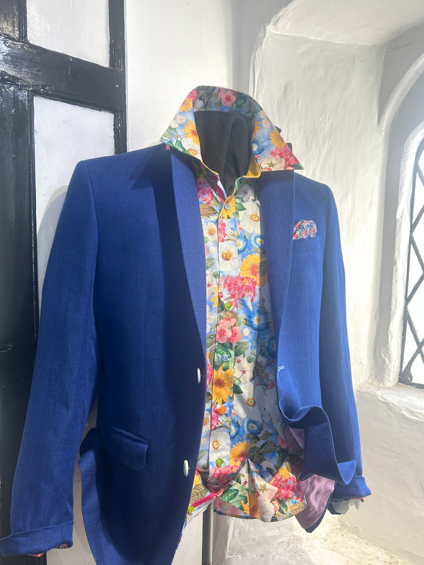 JACK BLUE LINEN JACKET