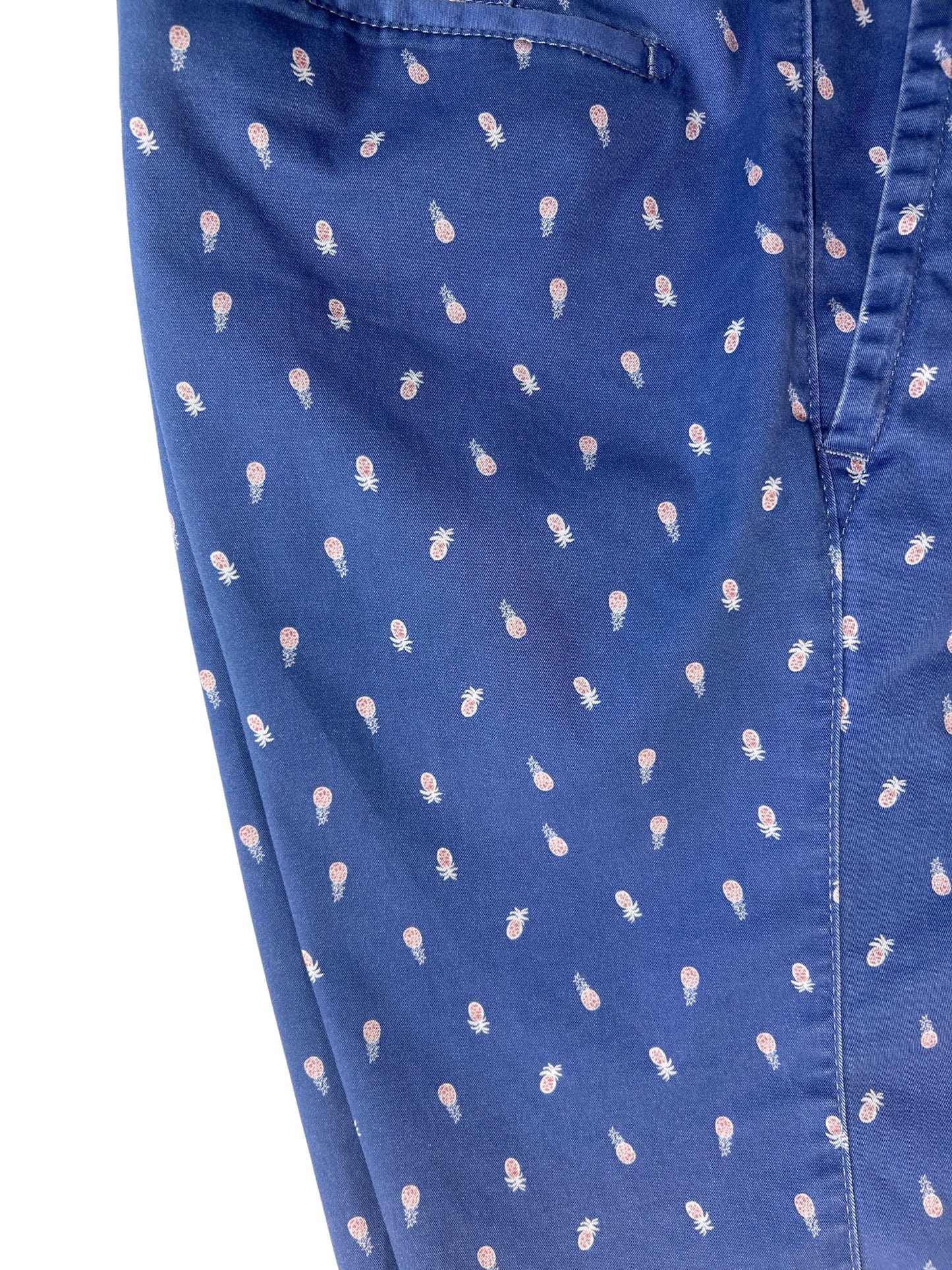 BLUE PATTERNED SHORTS