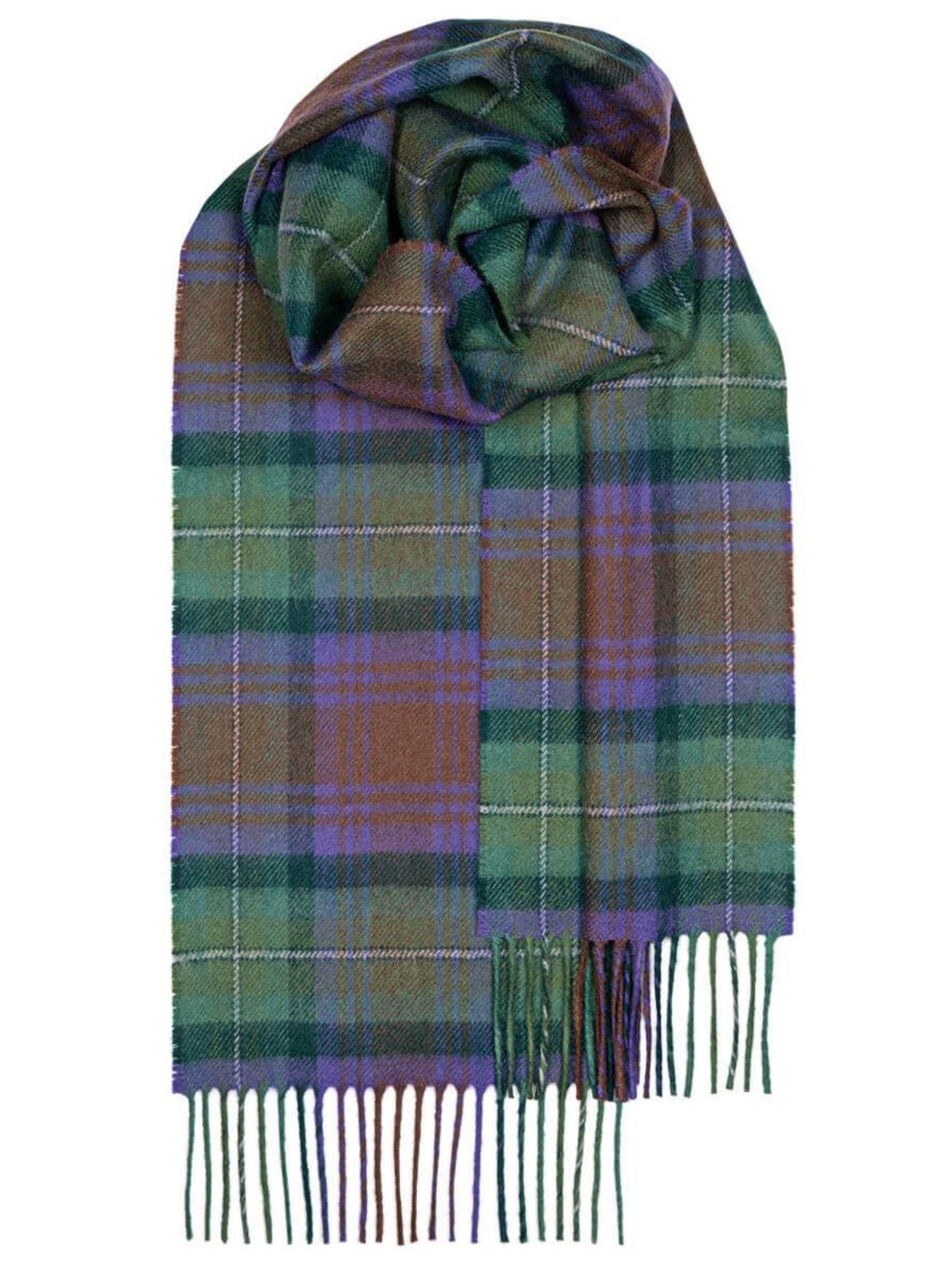 BOWHILL ISLE OF SKYE TARTAN LAMBSWOOL SCARF