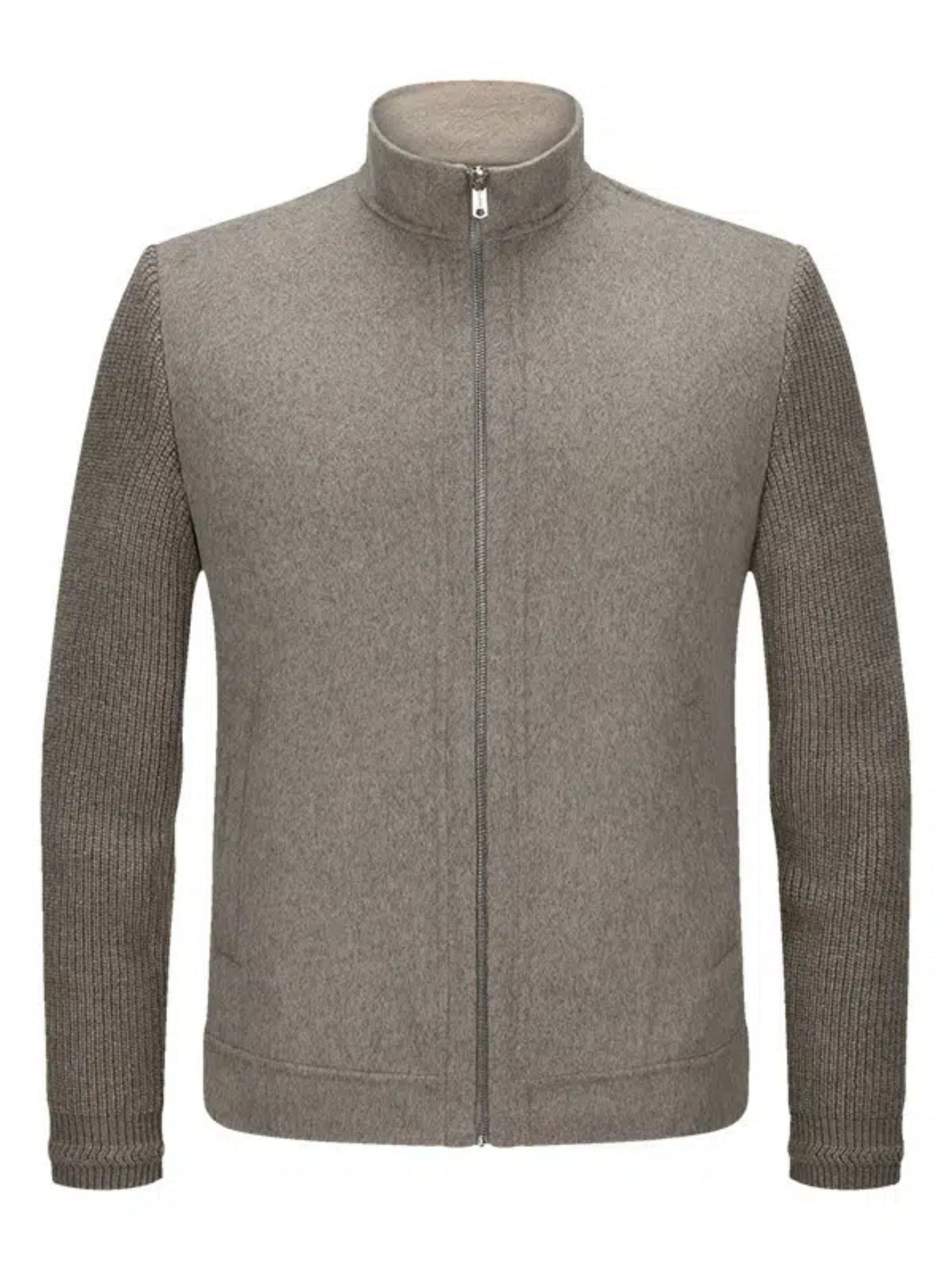 KENNEDY LIGHT BROWN WOOL BLEND JACKET