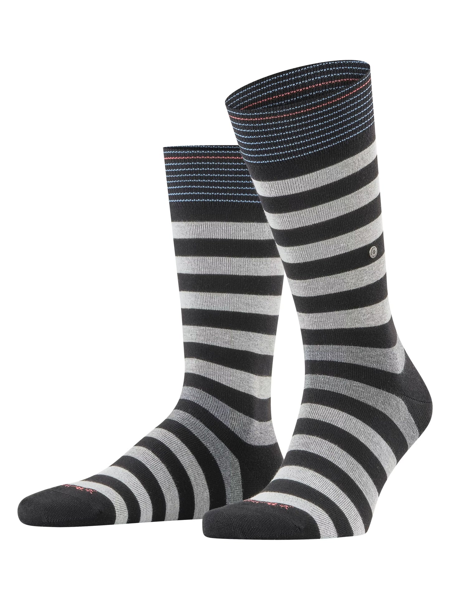 BURLINGTON BLACKPOOL BLACK STRIPE SOCKS