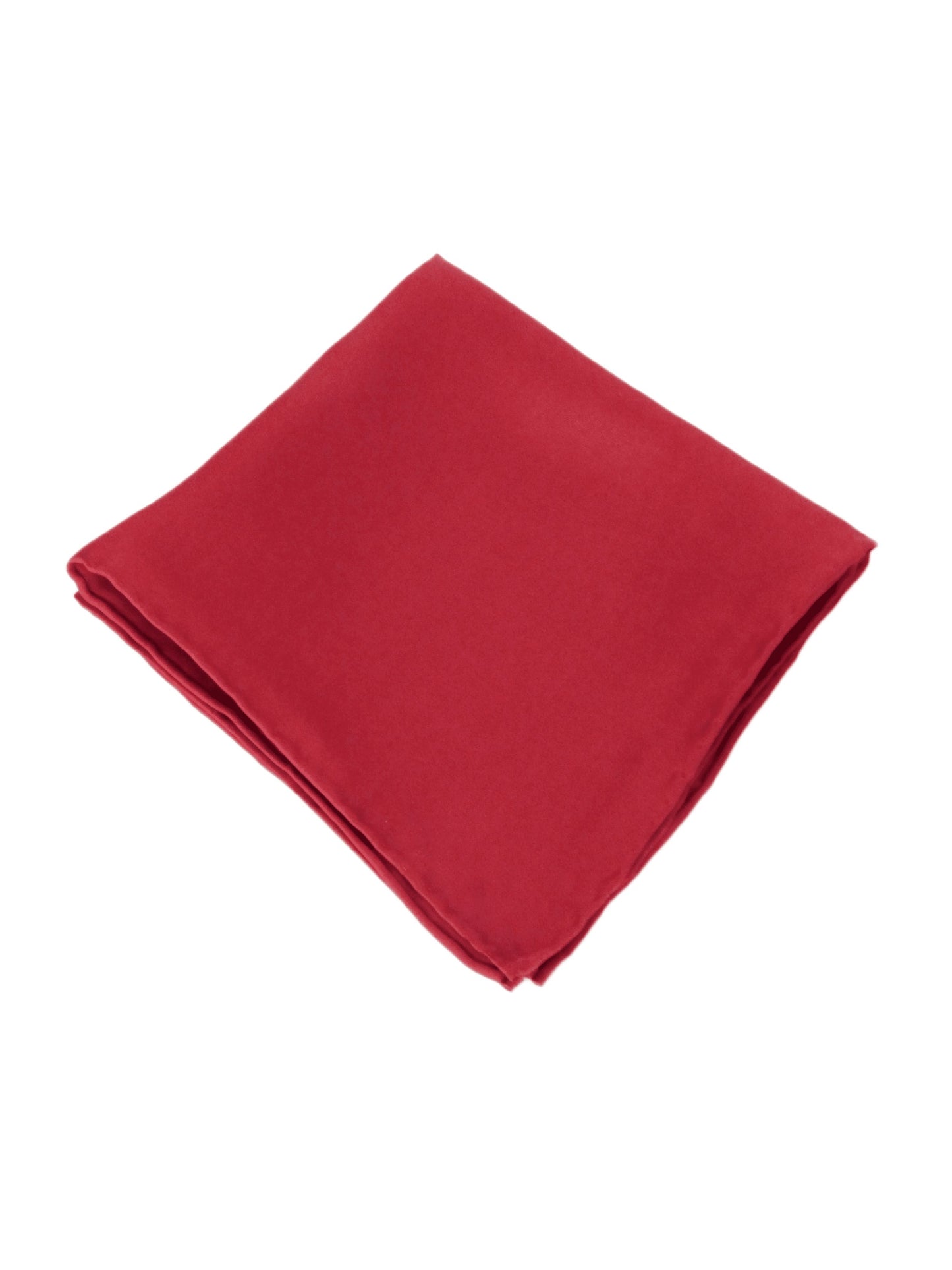 CHERRY SILK VAN BUCK HANDKERCHIEF