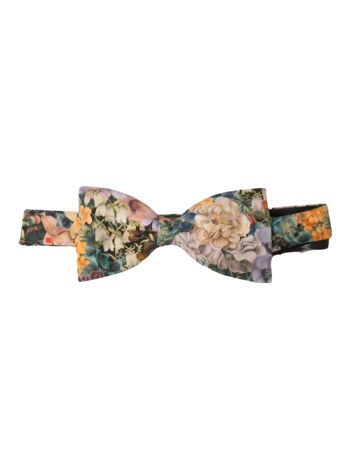 PAINTED TRAVELS READY TIED BOW TIE MADE WITH LIBERTY FABRIC