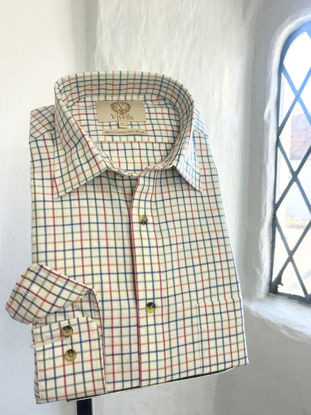 PLUM MEDIUM TATTERSALL LONG SLEEVE SHIRT