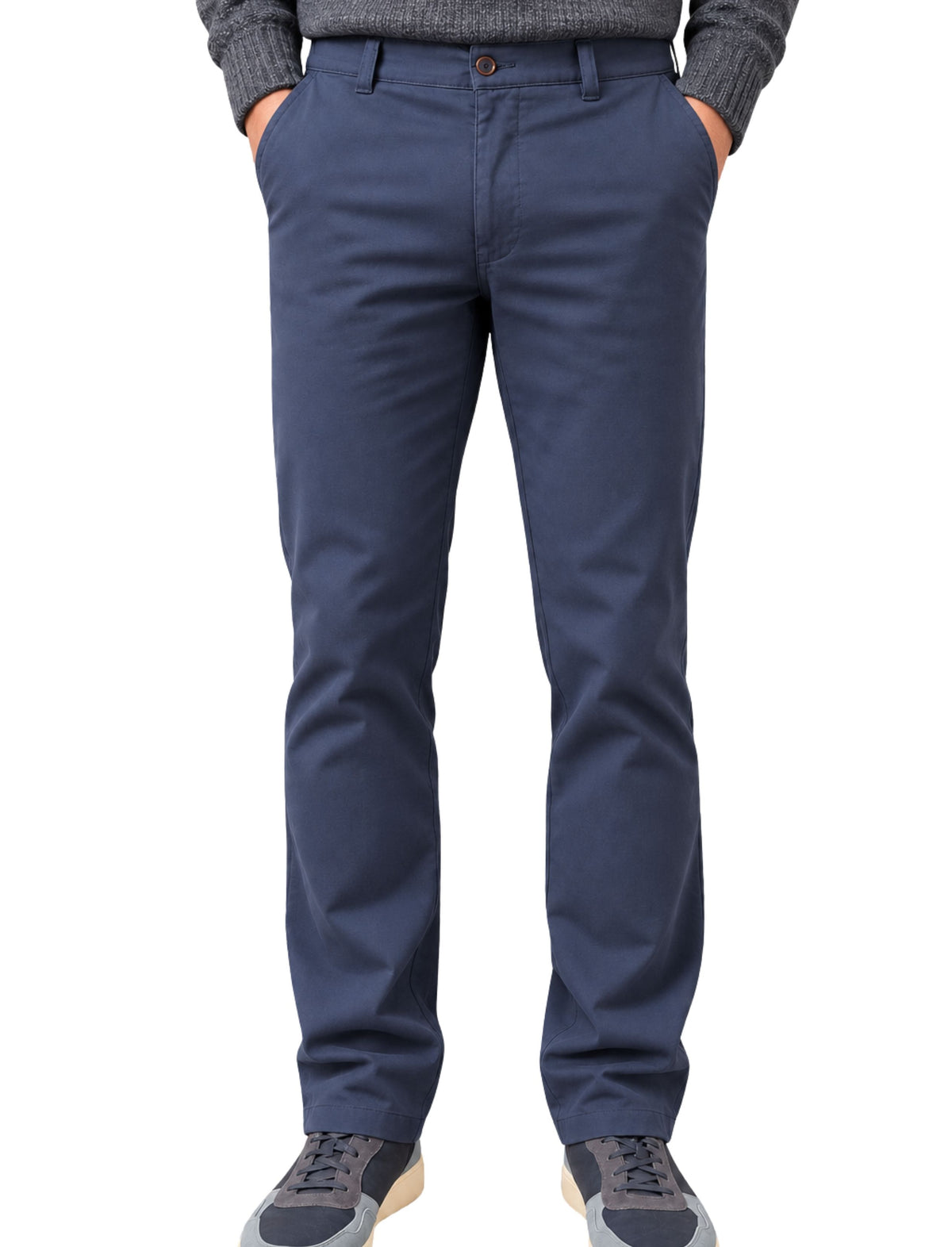 LEEDS TRAVELLER BLUE COTTON TROUSERS