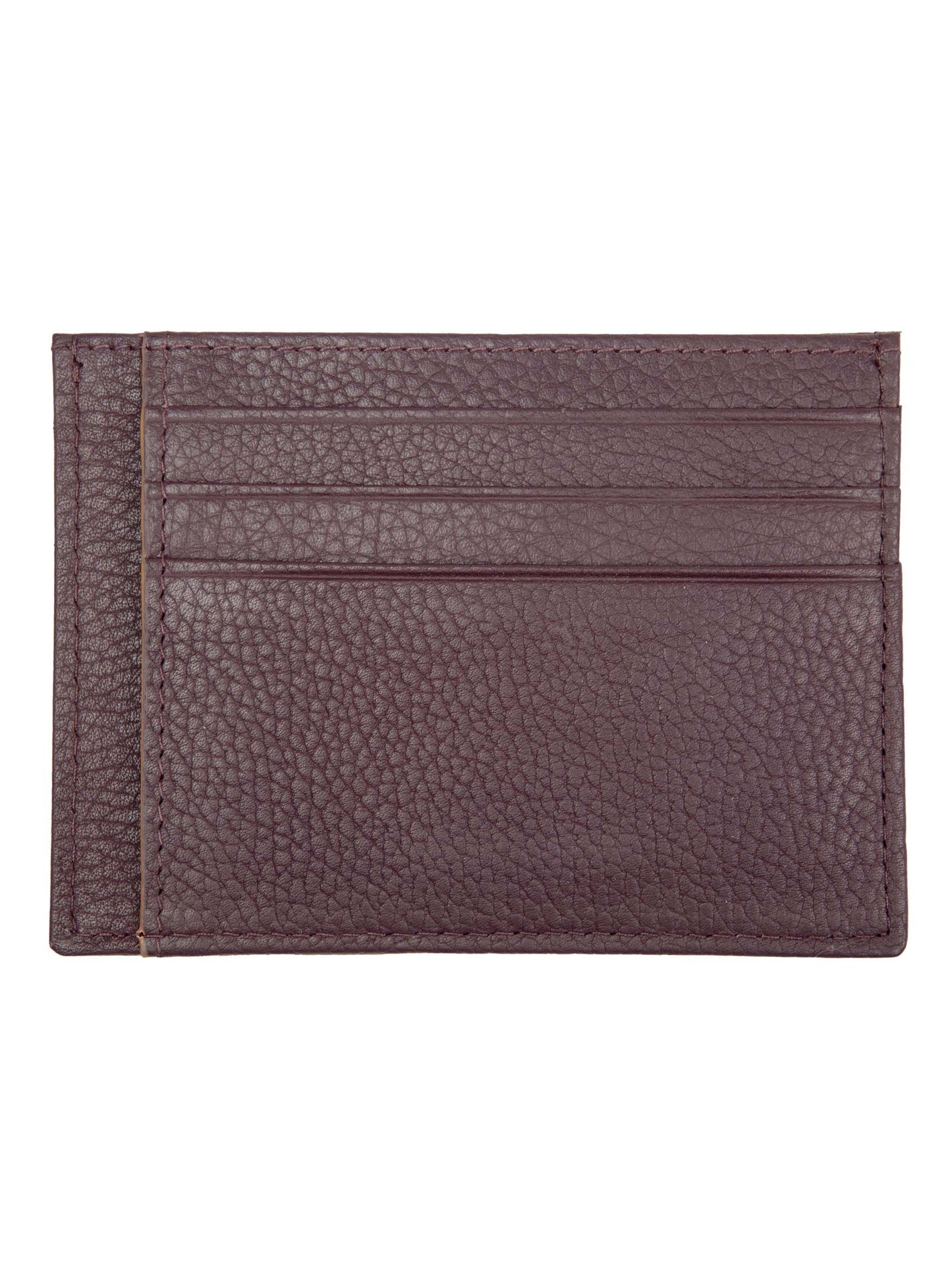 BORDEAUX/LIGHT TAN CARD HOLDER