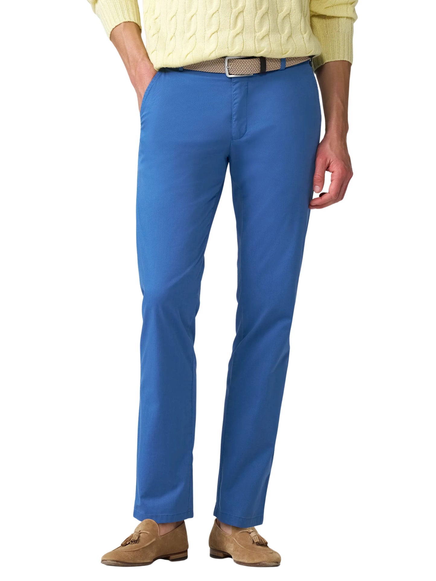 MID BLUE OSLO ORGANIC COTTON CHINOS