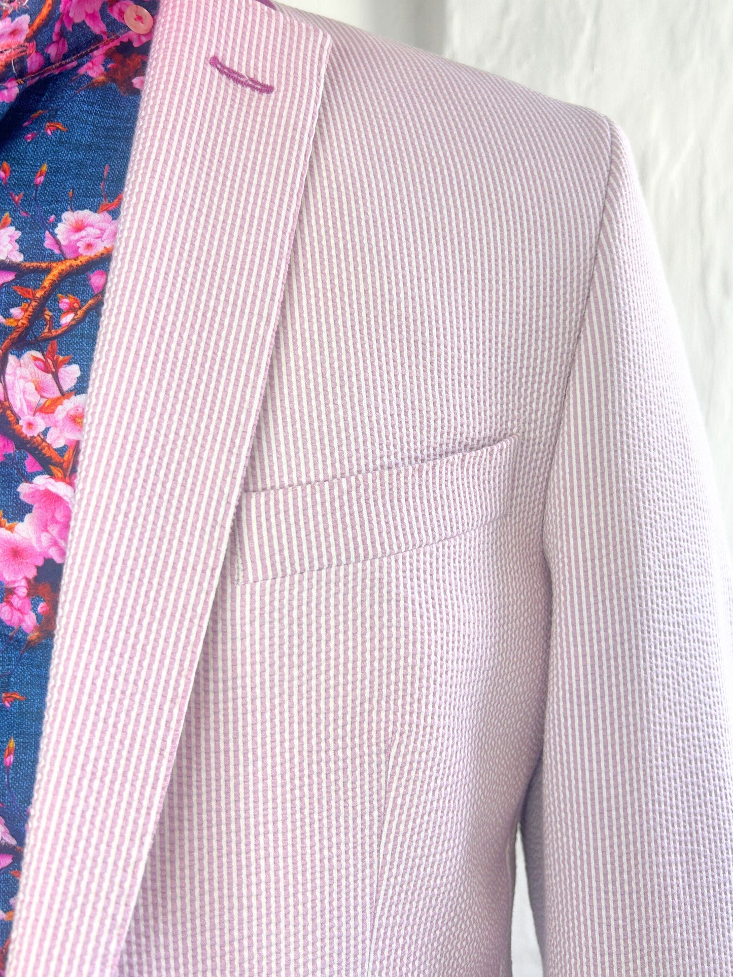 MARLBOROUGH PINK AND WHITE STRIPE JACKET