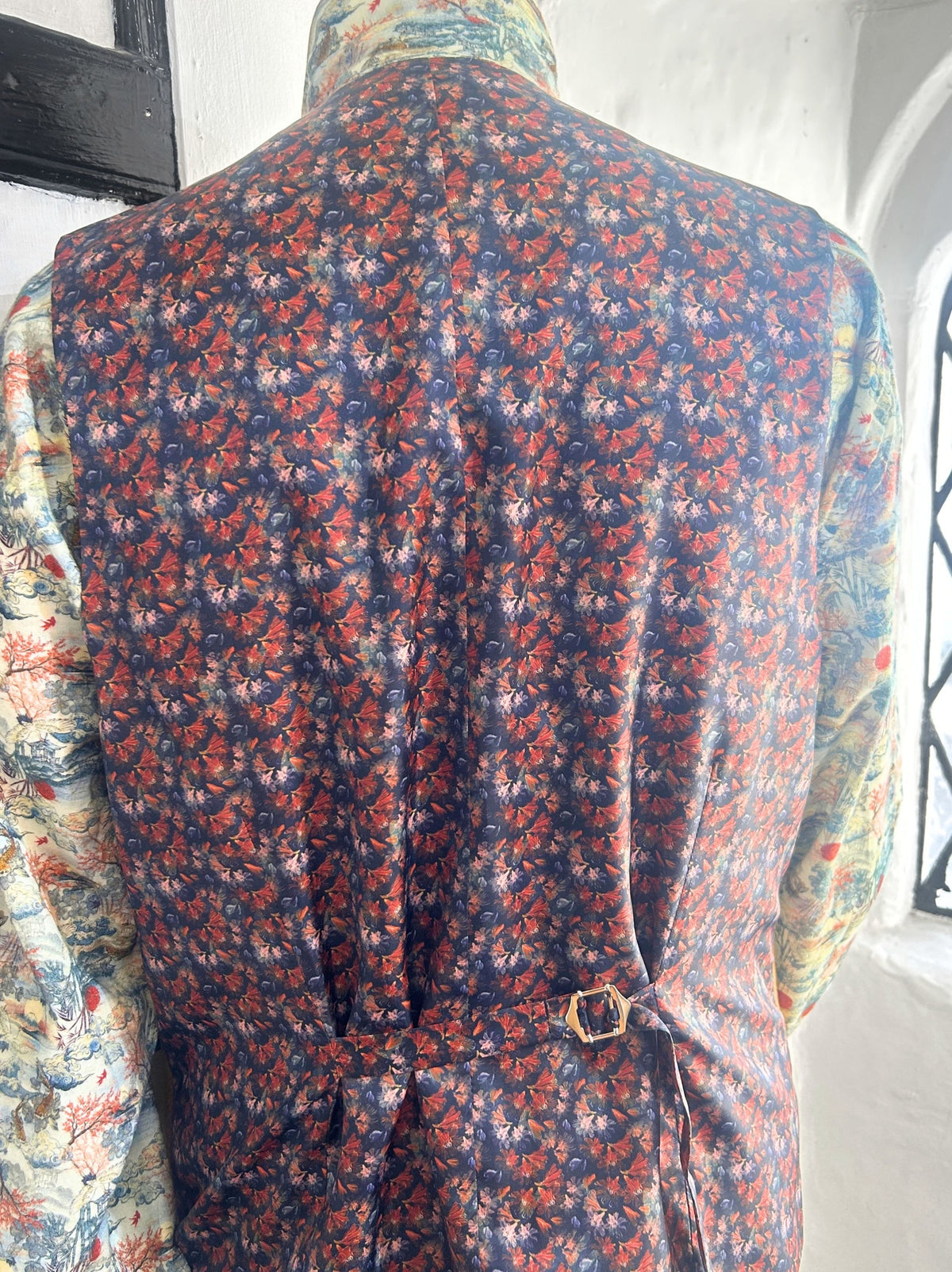 ROSS MUSTARD WOOL WAISTCOAT