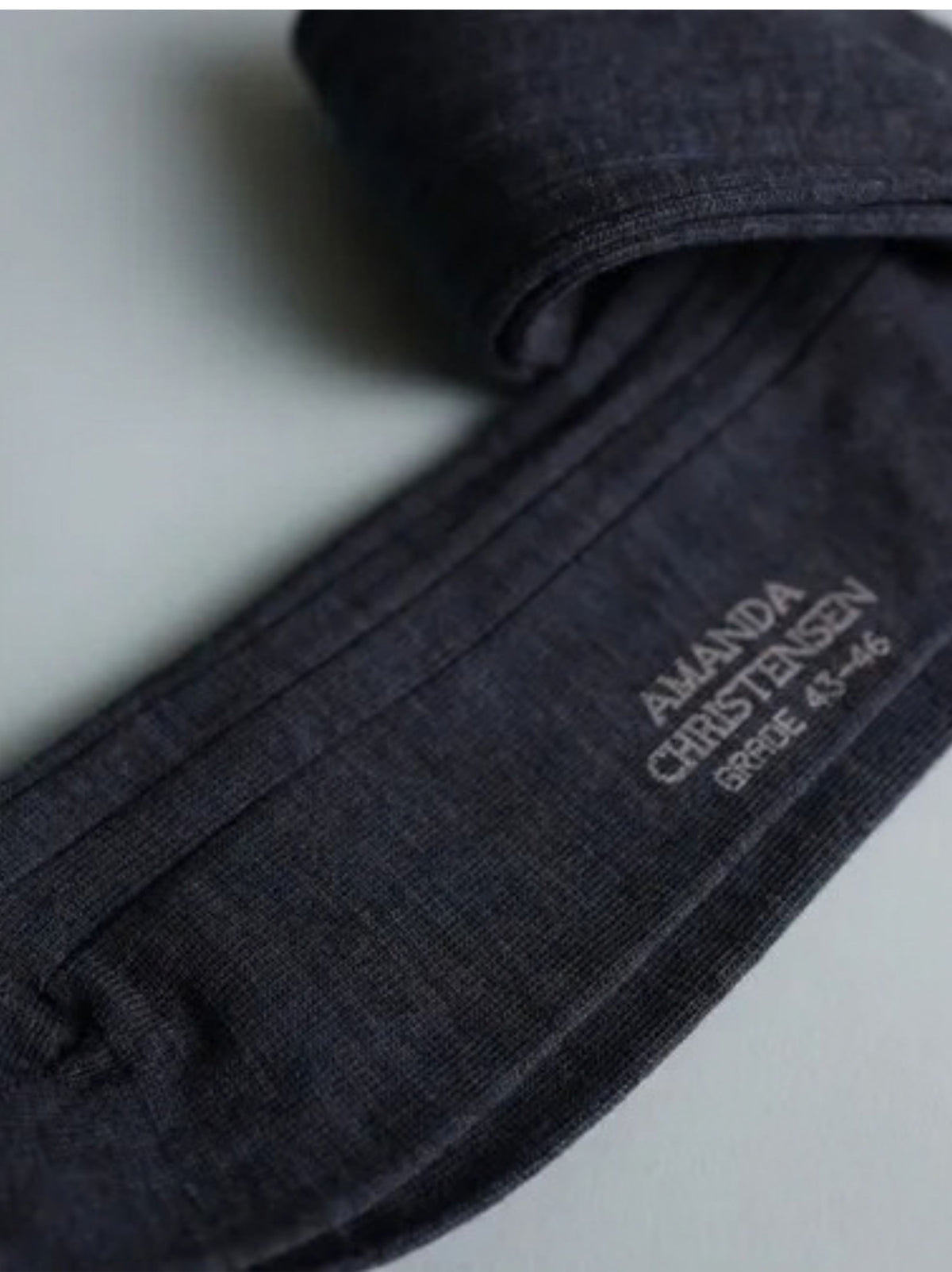GRADE WIDE RIB SOCK DARK BLUE MELANGE