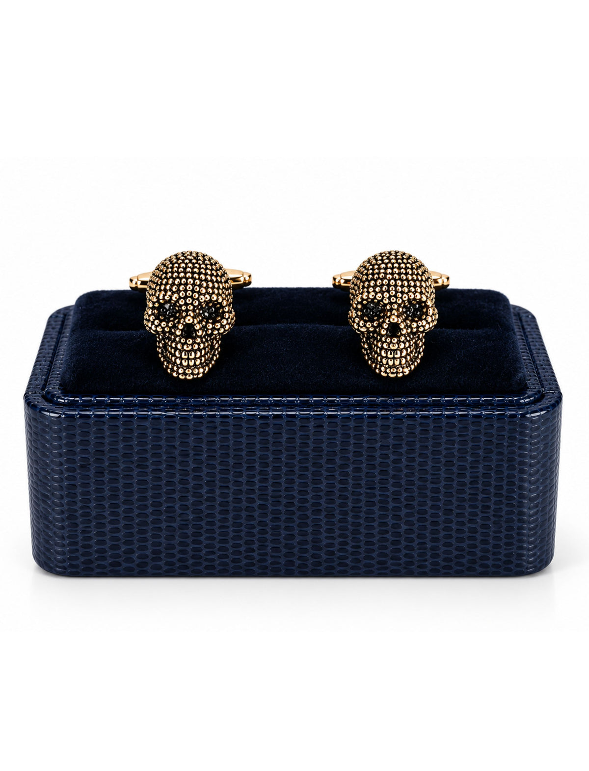 SKULL BAR ROSE GOLD FINISH CUFFLINKS