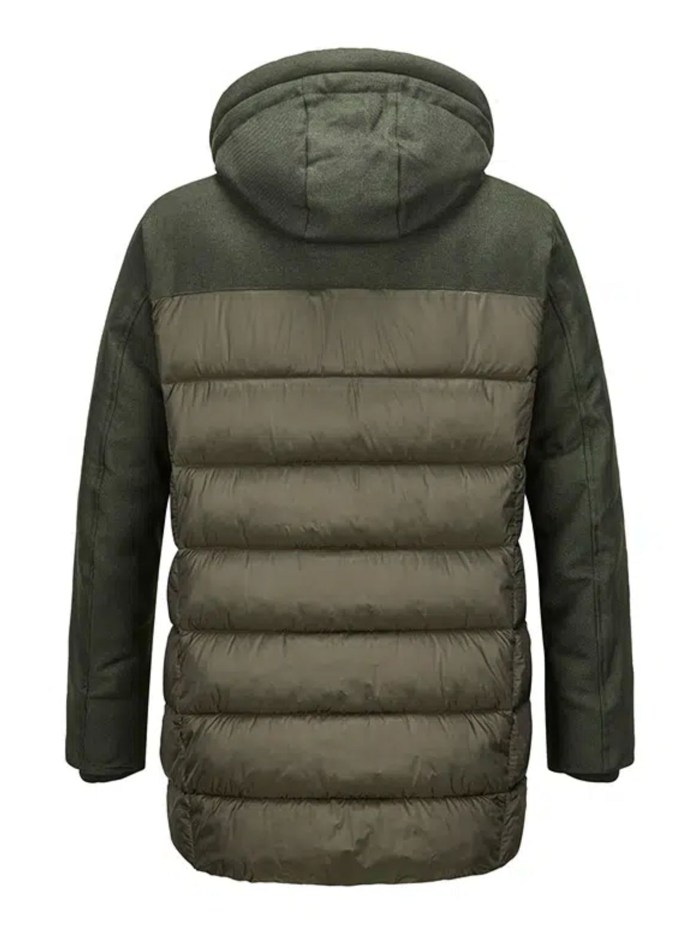 TIMOTHY DARK GREEN HOODED PUFFA STYLE JACKET