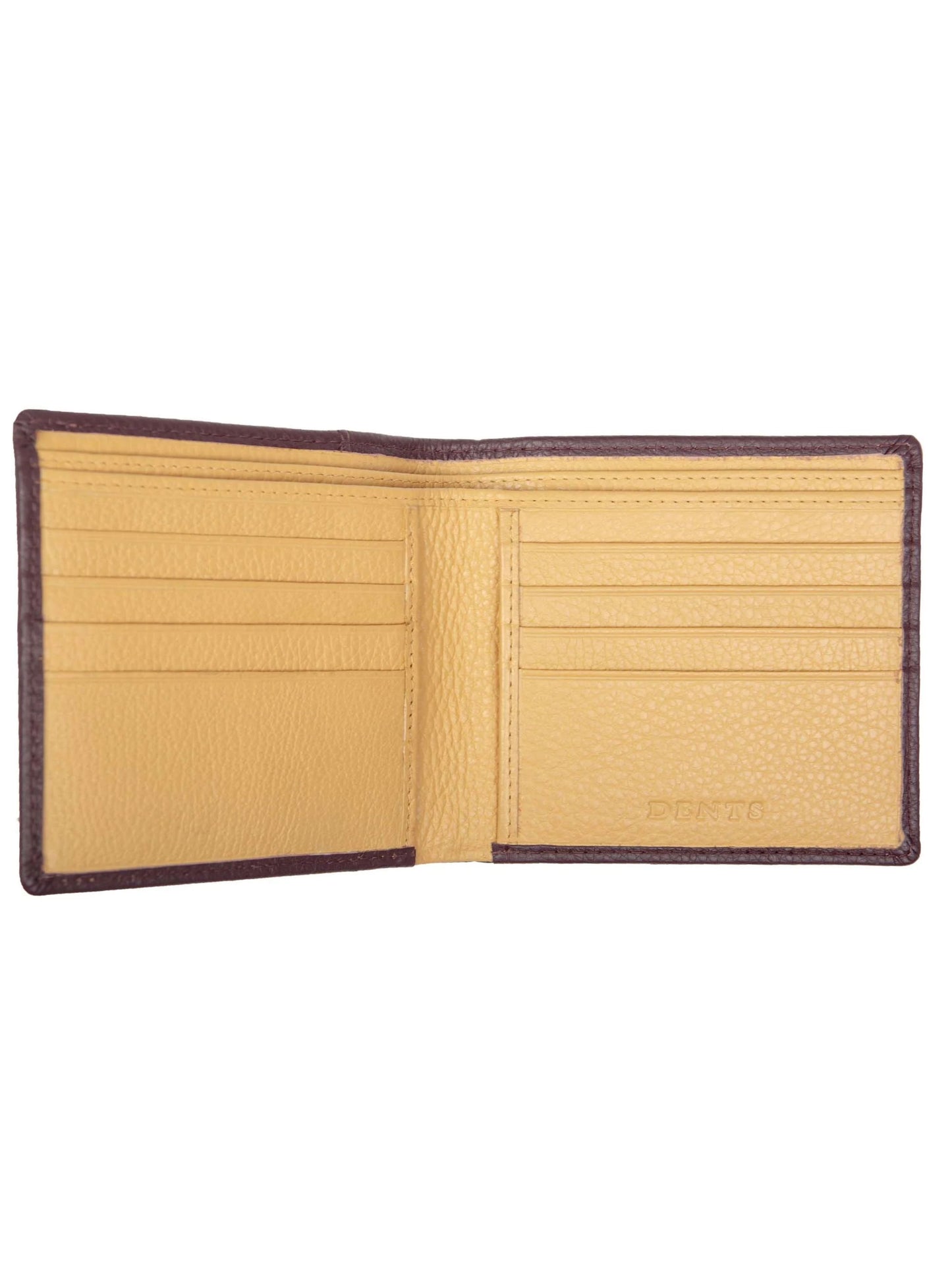BORDEAUX/LIGHT TAN BI-FOLD WALLET