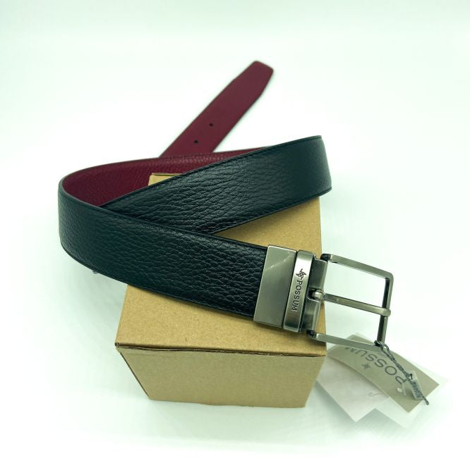 Soft Leather Burgundy Belt