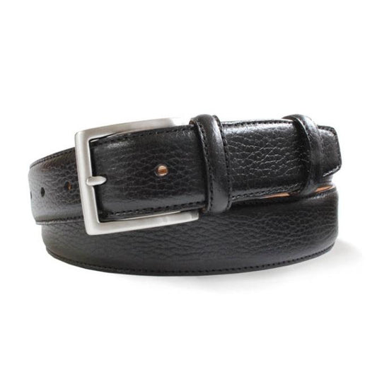 Black Nubuck Leather Belt