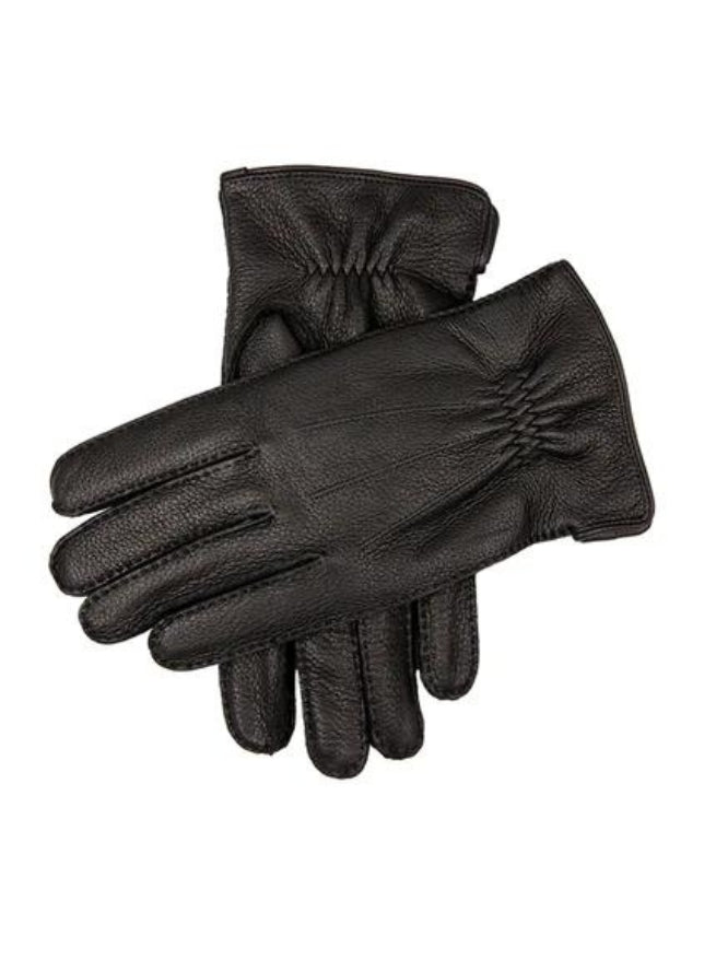 BLACK DEERSKIN GLOVES