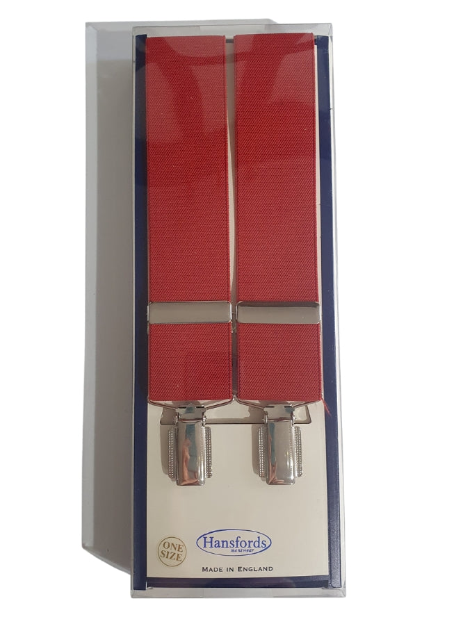 Mens Red Braces