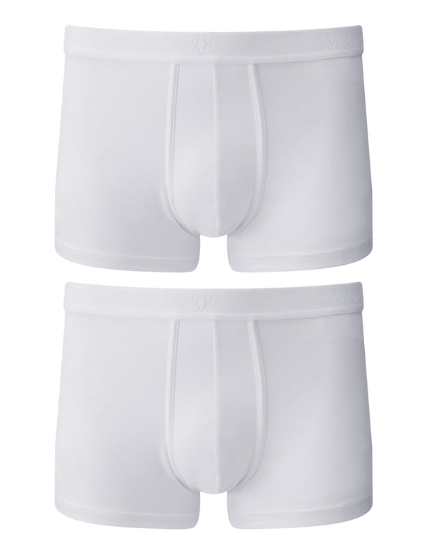 2 Pack White Boxer Briefs