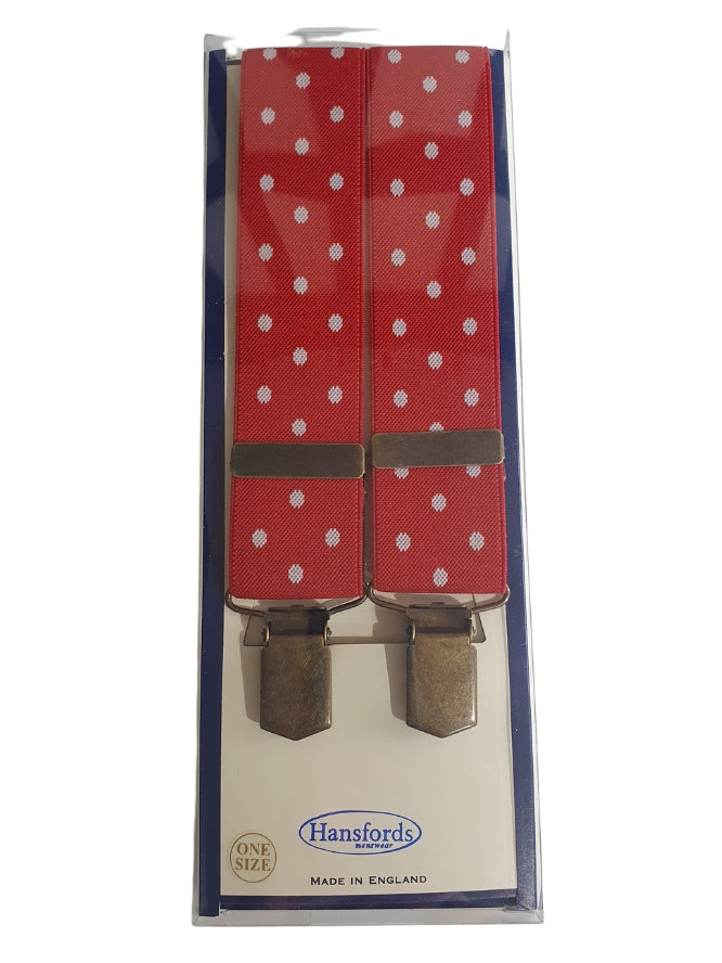 Red Polka Dot Braces