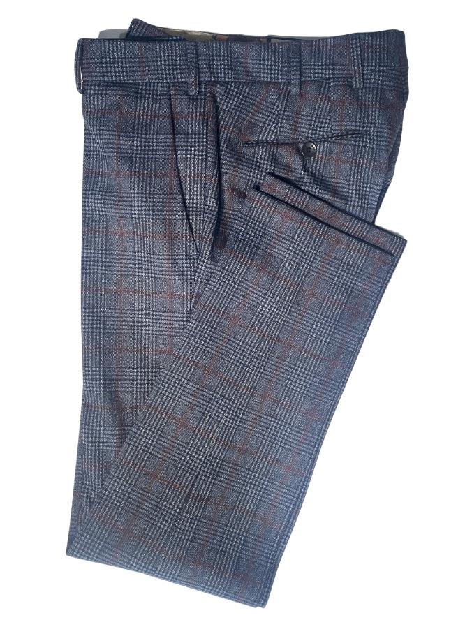 Blue Bonn Check Trousers