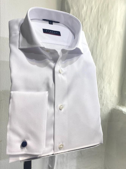 Double Cuff White Long Sleeve Shirt
